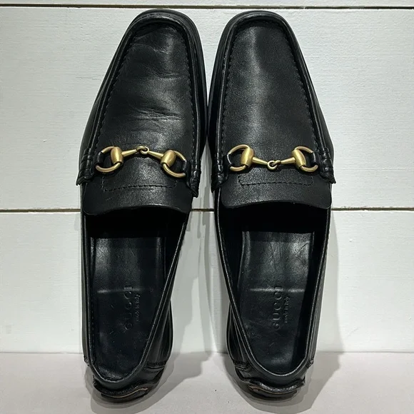Gucci Horsebit Accent Leather Moccasins - Picture 3 of 13